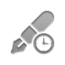 pen,clock icon