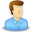 blue, user icon