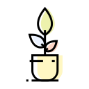 decoration, flowerpot, interior, plant svg vector icon