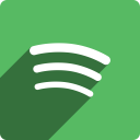 media, shadow, social, spotify, square svg vector icon