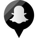 media, snapchat, social svg vector icon