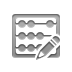 abacus,pencil icon