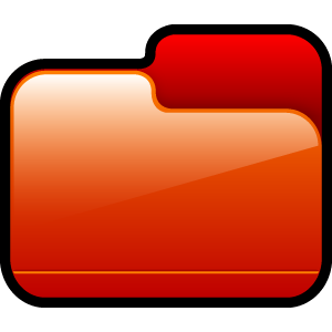 folder,closed,red icon