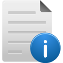file, info icon