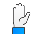 hand, stop svg vector icon