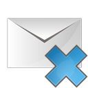 delete, email, envelope, remove icon