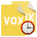 file,format,vox,clock icon