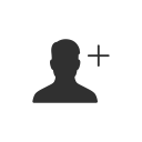 add user, facebook, fb, friend request svg vector icon