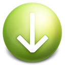 arrow, down, grey icon