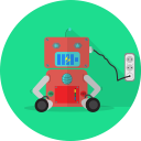 android, mascot, mechanical, metal, robot, robot chargers, robot expression, robotic, space, technology svg vector icon