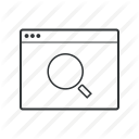 browser, explore, find, magnifier, search, view, zoom icon