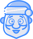 christmas, father christmas, santa, xmas svg vector icon