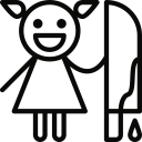 killer, psycopath svg vector icon