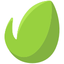 leaf, media, social svg vector icon