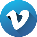 circle, high quality, long shadow, media, social, social media, vimeo svg vector icon