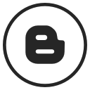 blogger, media, social svg vector icon