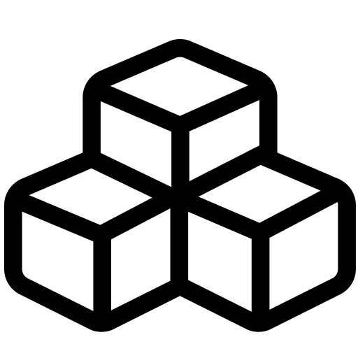 Cubes svg vector icon