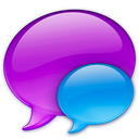 small,blue,balloon icon