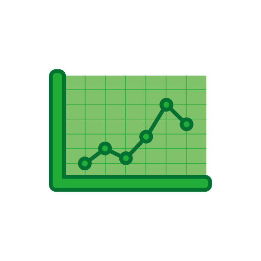 Line Chart svg vector icon