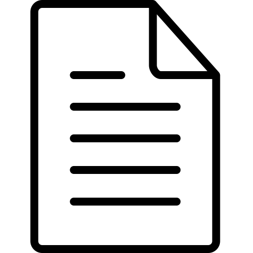 Document svg vector icon