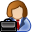 business, woman icon