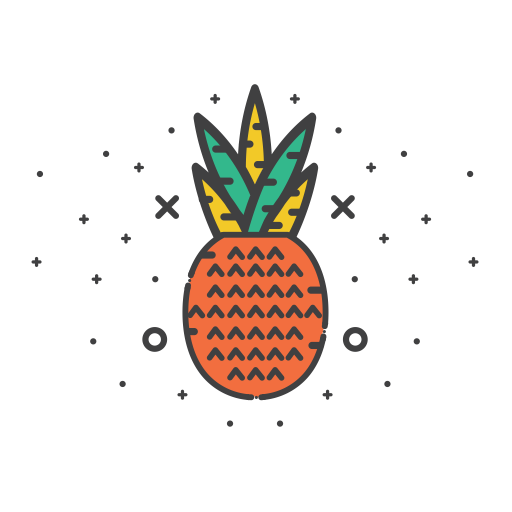 Pineapple svg vector icon