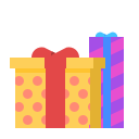 gift, newyears, party svg vector icon