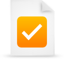 document, file, orange, paper icon