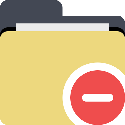 Folder Minus svg vector icon
