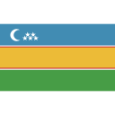 ensign, flag, karakalpakstan, nation svg vector icon