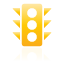 lights, traffic, yellow icon