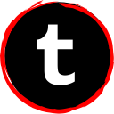 logo, media, social, tumblr svg vector icon