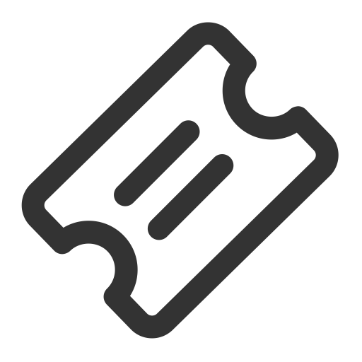 Ticket svg vector icon