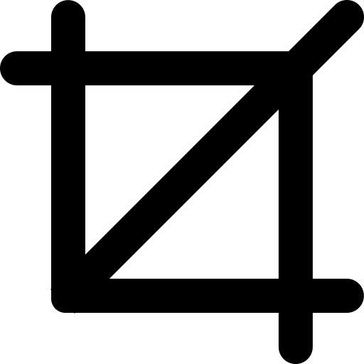 Crop svg vector icon