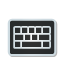 keyboard, sticker icon