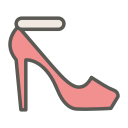 ankle, ankle strap pump, fashion, female, shoes, stylish, women svg vector icon