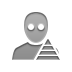 user,awake,pyramid icon