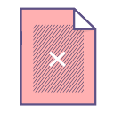 delete, document, file, remove svg vector icon
