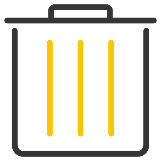 Trash Can Delete svg vector icon