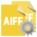 file,format,aiff,gear icon