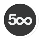 500, 500px, photography svg vector icon