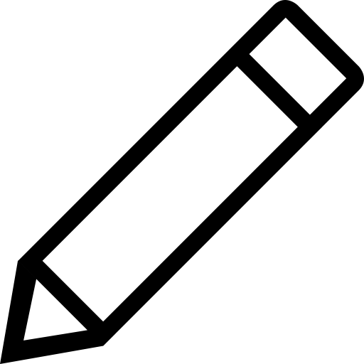 Pencil svg vector icon