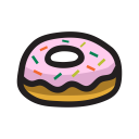dessert, donut, food, sweet svg vector icon