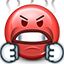 angry, boiled, emot, mad, red face, smiley, smiley face icon