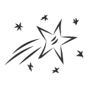 christmas, decoration, dream, shooting, star, winter, xmas svg vector icon