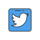 bird, social media, twitter, twitter logo svg vector icon