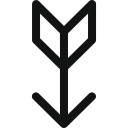 arrow, arrow down, down, hunting, hunting arrow, love, love arrow svg vector icon