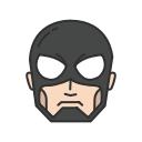 art man, marvel, mutant, super hero svg vector icon
