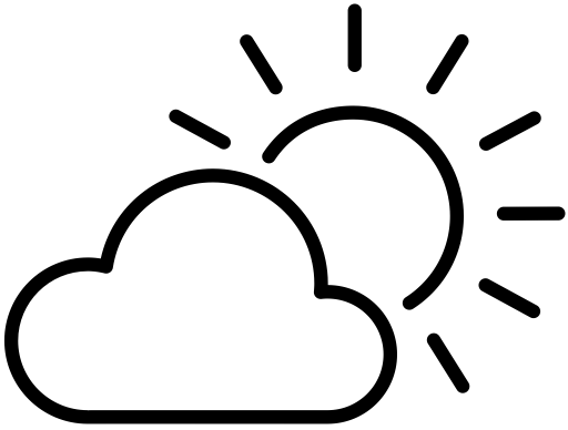 Fine With Occasional Clouds svg vector icon