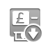 atm,pound,down icon